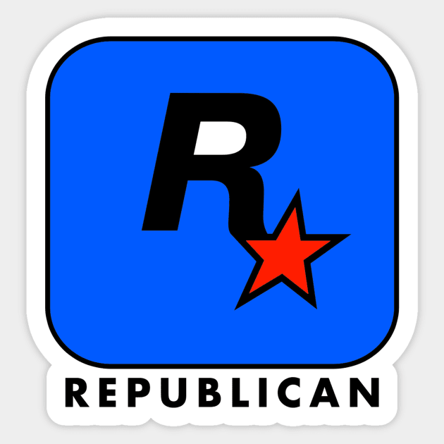 REPUBLICAN Sticker by theanomalius_merch